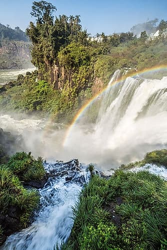 Brazil-Iguazu Falls Landscape of waterfalls Landscape Print